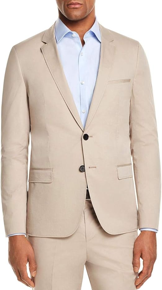 Hugo Boss Men's Hugo Unlined Slim Fit Suit Jacket, Tan CottonAnfred