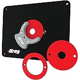 Kreg PRS4036 Precision Router Table Insert Plate with Level-Loc Rings, Compatible with Porter-Cable & Bosch