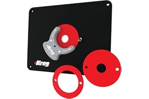 Kreg PRS4036 Precision Router Table Insert Plate with Level-Loc Rings, Compatible with Porter-Cable & Bosch