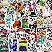 Laptop Skull Stickers Graffiti Patches Stickers Waterproof Motorcycle Bicycle Luggage Decal Skateboard Stickers for Kid and Adult (100pcs Skull)