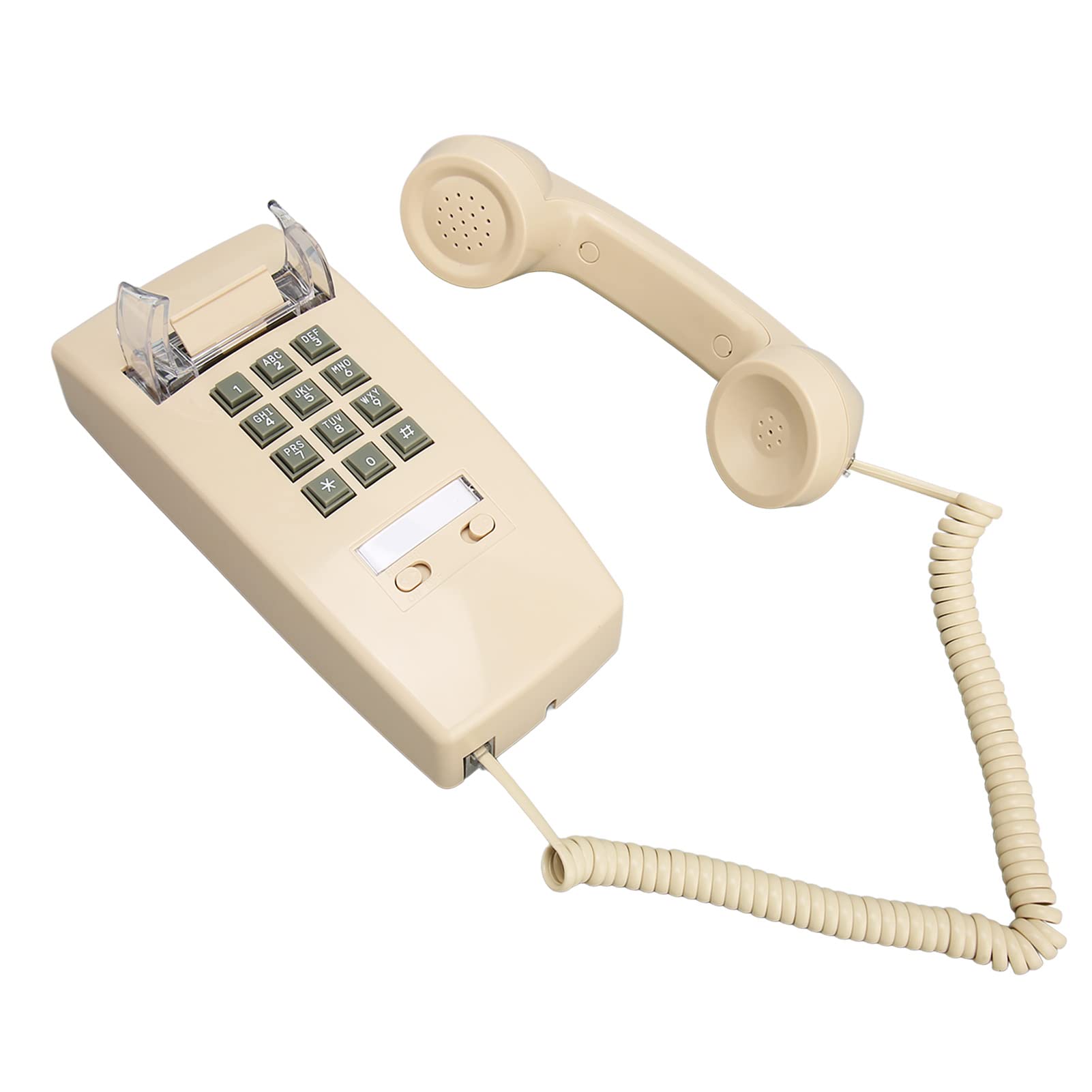 Corded Phone,Retro Wall Phones,Classic Corded Telephone Wall Mounted,Vintage Wall Telephone Landline Phones with Beeping Mechanism for Home,Hotel,Office,Bar