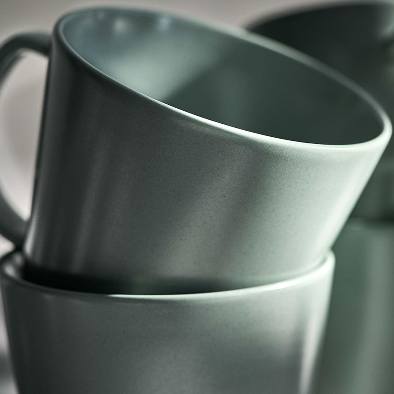 SPRINGLANE Geschirrset 16-tlg. Sweet Scandi, Mintfarbiges Geschirrservice für 4 Personen aus New Bone Keramik, skandinavisches Design, matt 8