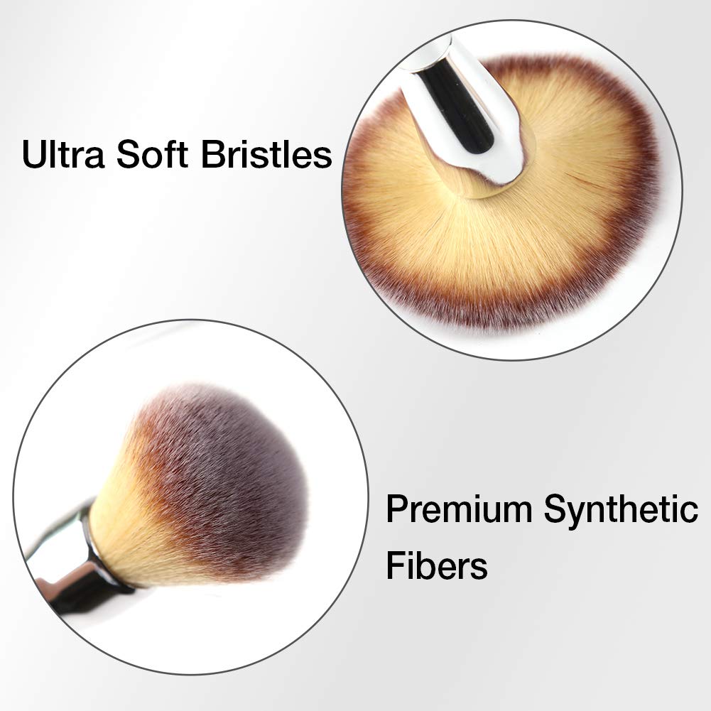 Foundation Brush,Daubigny Large Powder Brush Flat Arched Premium Durable Kabuki Makeup Brush Perfect For Blending Liquid,Cream and Flawless Powder,Buffing, Blending,Concealer: Beauty