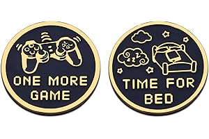 AMBREGRISSUN Funny Flip Coin for Game Lover Boyfriend Girlfriend Valentines Day Gifts for Son Daughter Husband Wife Sister Brother Gamer Friends Coworker Christmas Birthday Graduation Gift for Teens Grandson