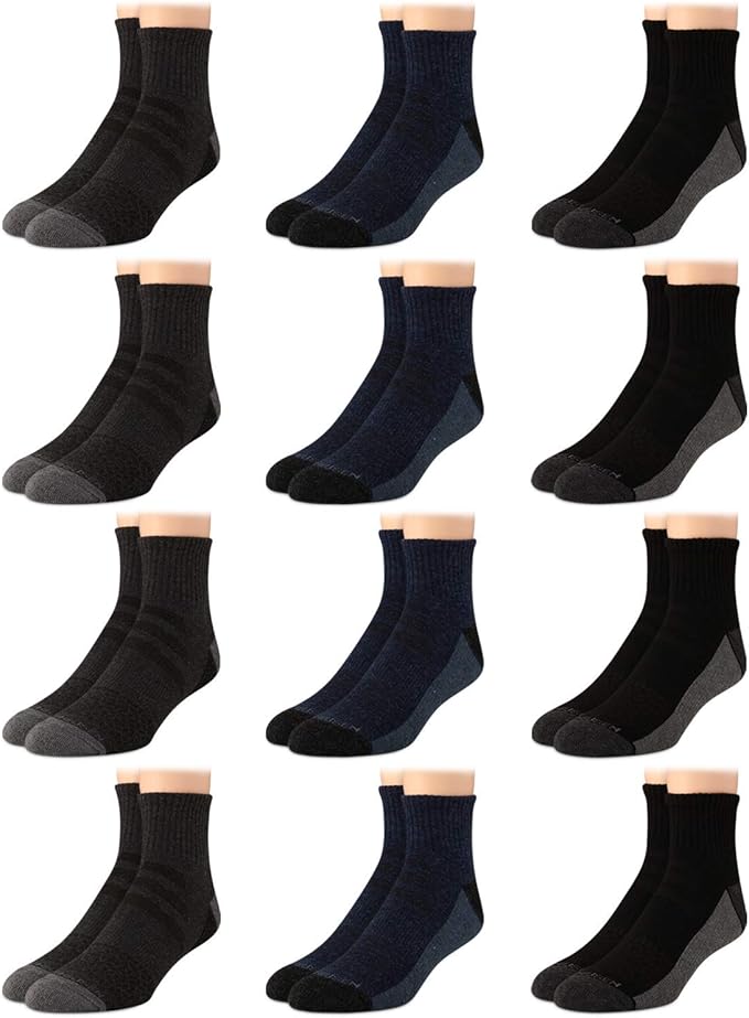 Van Heusen Men's Socks Performance Cushioned Above Ankle Athletic