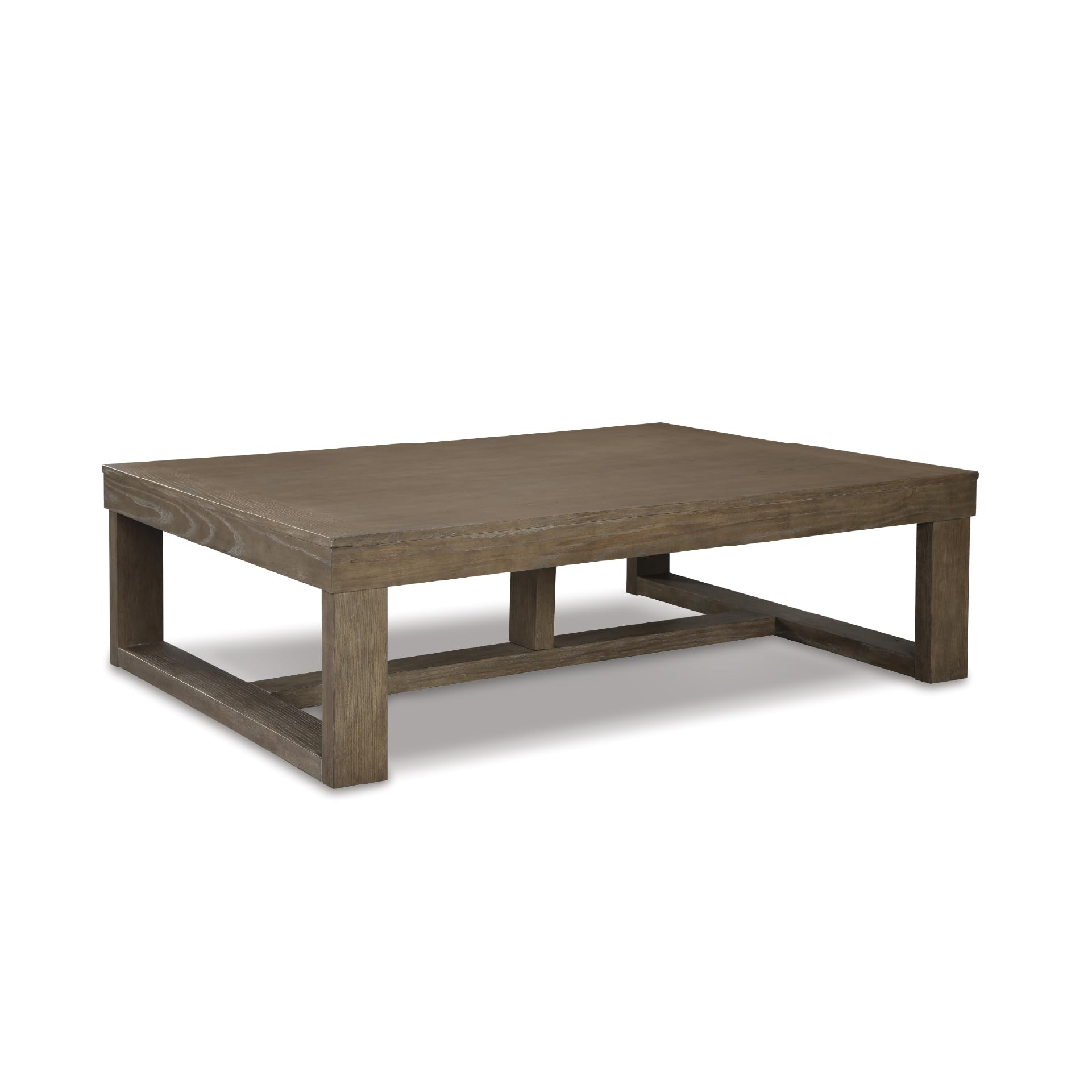 Photo 1 of Signature Design by Ashley Cariton Contemporary Rectangular Cocktail Table, Brown