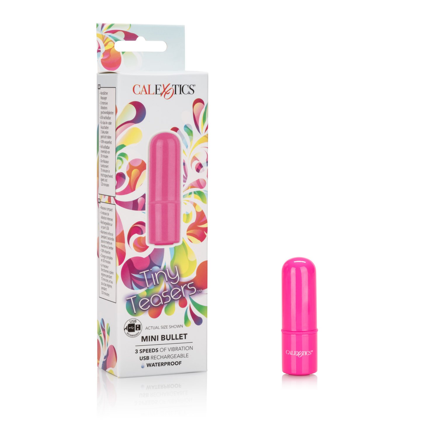 Tiny Teasers Mini Bullet with Multiple Speeds, Waterproof and USB Rechargeable