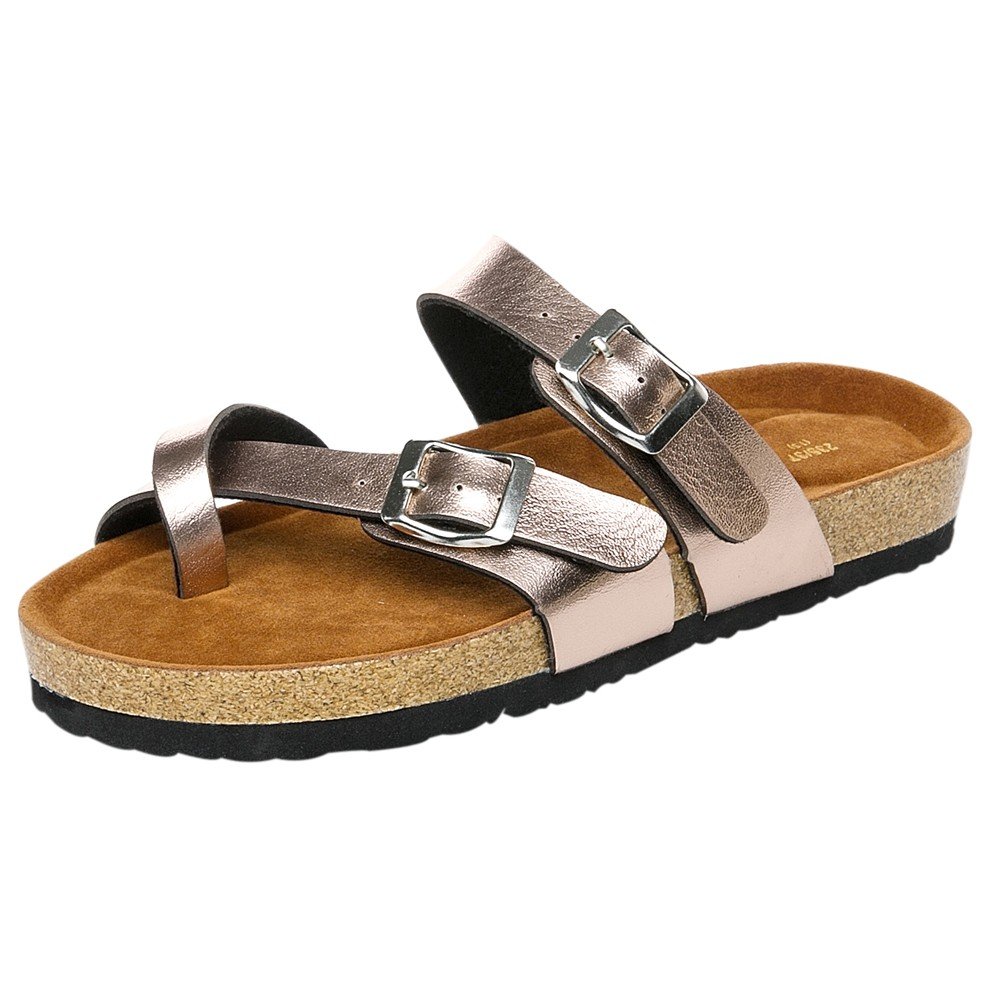 thick strap flat sandals