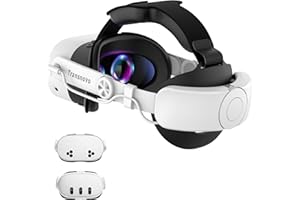 TRANSNOVO Battery Head Strap for Meta Quest 3/Quest 3S, 10000mAh Battery Pack, 20W Fast Charging Elite Strap with Tightening 