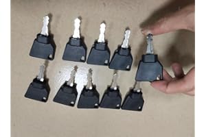 10Pcs Ignition Starter Keys for JCB for Volvo, 70145501,for JCB 14607 Key Compatible with JCB Skytrak Bomag Bobcat 3CX Backho
