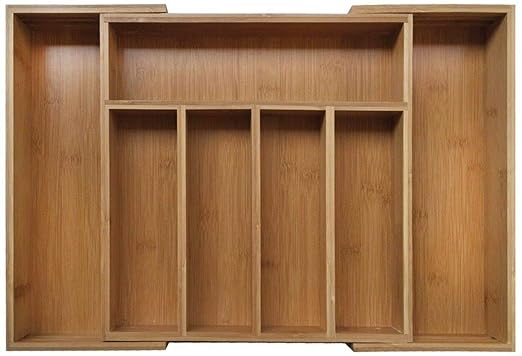 Kinghoff Bambus Aufbewahrungsbox Besteckkasten Ordnungsbox Organizer 52