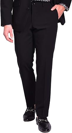 mens skinny fit suit trousers