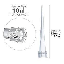 Estresen 10ul Universal Pipette Tips, 1000Pcs x