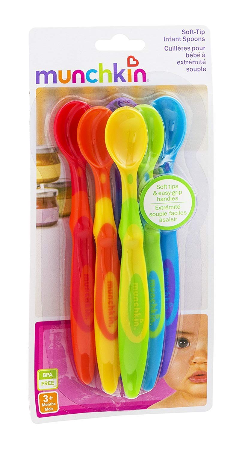 Munchkin Soft Tip Infant Spoons 6 Count Assorted Amazon Com Grocery Gourmet Food