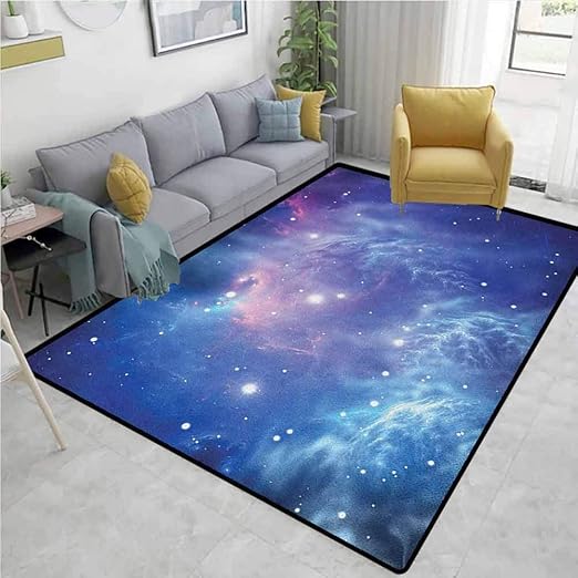 Amazon.com: Outer Space Animals Area Rug Office, Outer Space Nebula in