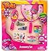 Granny's (C) Dreamworks 13 pc Trolls Hair Accessory Kit barrettes, snap clips,mirror,brush-New!
