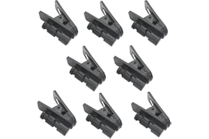 Pdflie Small Professional Lapel Clip Replacement Adjustable Collar Lavalier Microphone Holder on Mic Earpiece Earphone Headset Wire Cable for Men Women Shirt(8Pack)
