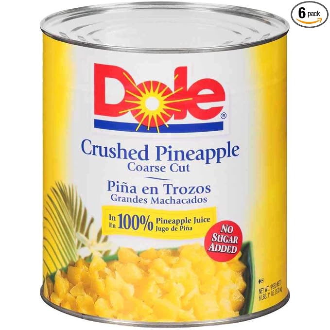 Dole crushed pineapple 107oz (038900007652)