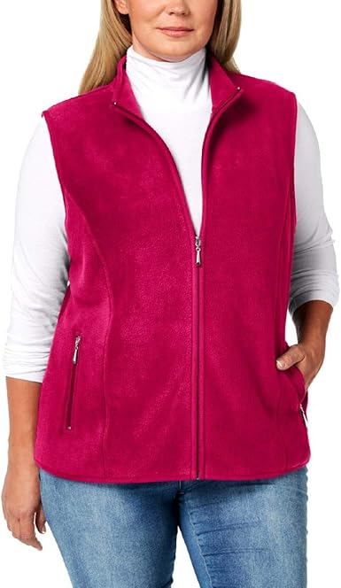 karen scott fleece jacket plus size