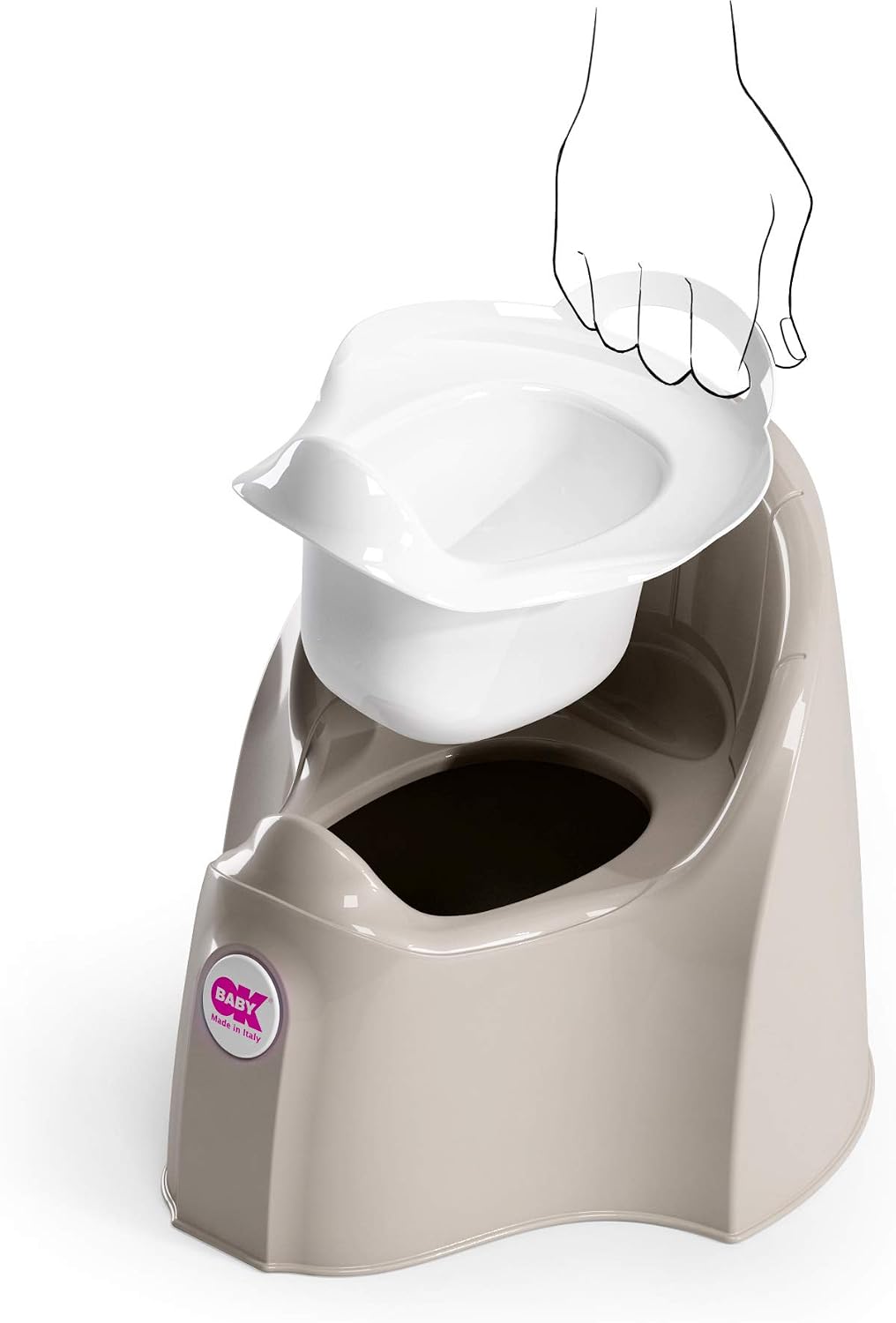 OKBaby Pasha Potty Chair Grey - Image 4