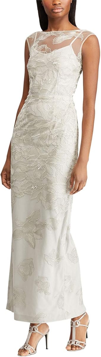 ralph lauren silver gown