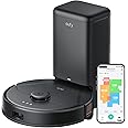eufy X8 Pro Robot Vacuum Self-Empty Station, Twin-Turbine 2X 4,000 Pa Suction, 45 Days Hands-Free Cleaning iPath Laser, Pet Hair Deep Clean on Carpet, Smart Cleaner for Home with Pets
