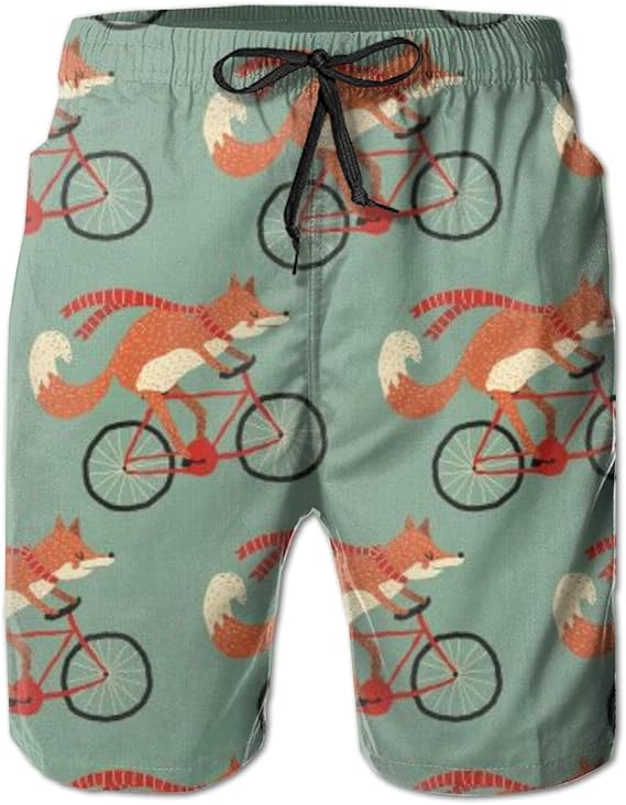 Amazon Co Jp Foxes On Bicycle サーフパンツ メンズ 男の子 ボーイズ 海パン 子供 水着 ビーチパンツ 海水 普段着 街着 旅行 通気 速乾 関島 沖縄 水陸両用 服 ファッション小物