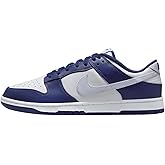 Nike Dunk Low Retro Men's Shoes (DV0833-401, Deep Royal Blue/White/Football Grey) Size 11.5