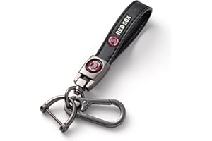 UMLYOP Leather Car Keychain Keyring for Baseball Fans,Car Key Fob Holder Keychain Lanyard,Souvenir/Gifts for Baseball Fans