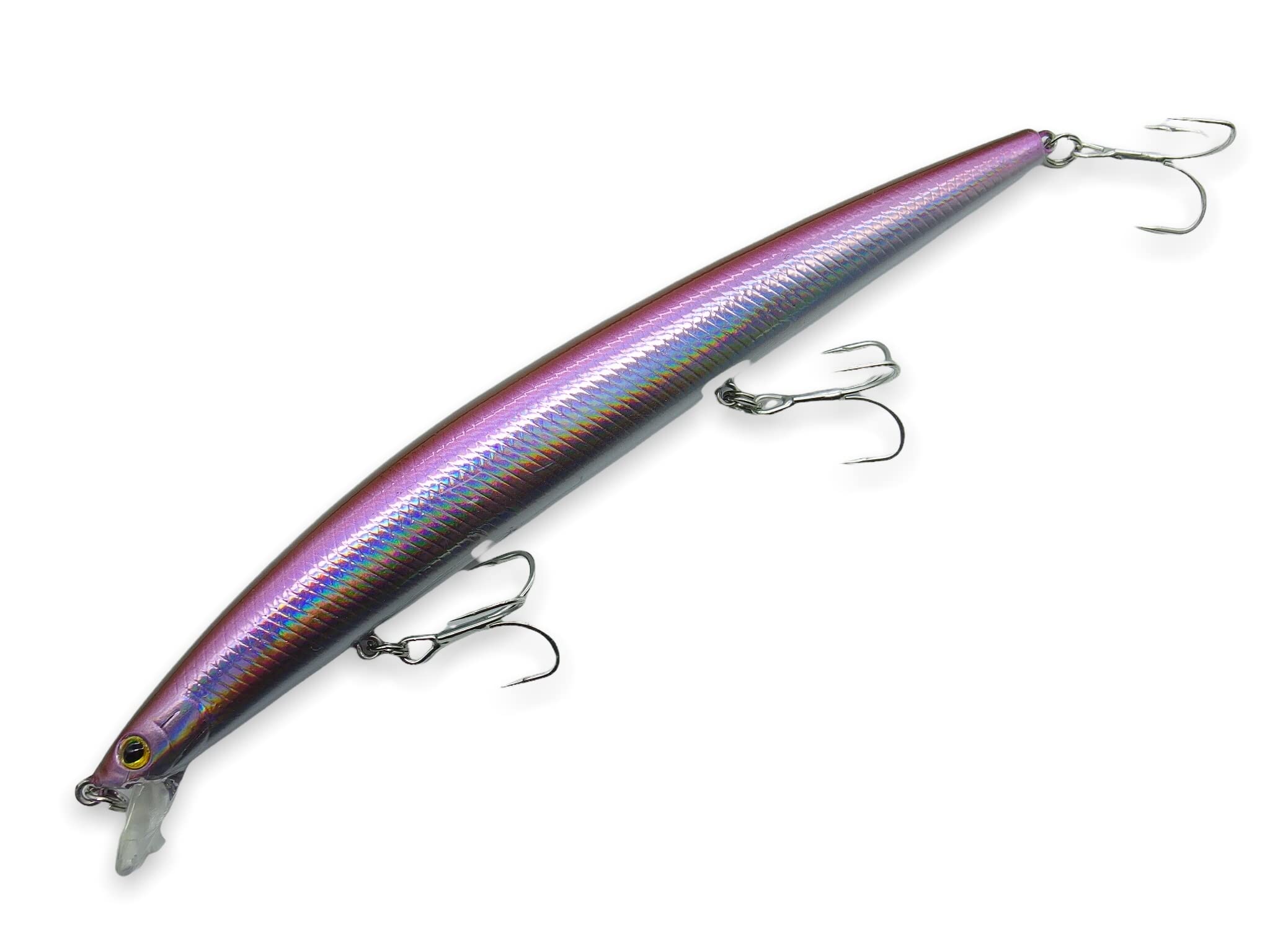 momolures Bass Lures Shining Minnow Slim SL170LD-S Super Long Casting Sinking Minnow (OONAGO)