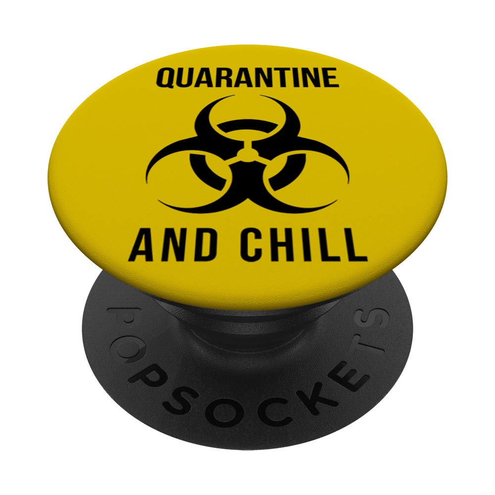 Trevco Quarantine and Chill Biohazard PopSockets Swappable PopGrip