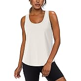 WIHOLL Women's Workout Tank Tops Sleeveless Athletic Racerback for Gym Yoga Running - Summer Fitness Tops Scoop Neck (S-XXL)