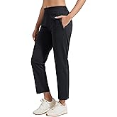 Pioneer Camp Womens Golf Pants with Zip Pockets High Waisted Stretch 7/8 Ankle Dress Work Business Casual Slacks Travel Pants