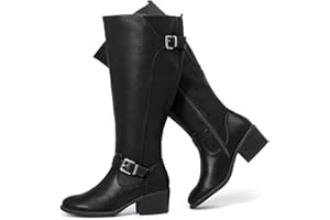 Luoika Women's Extra Wide Calf Knee High Boots, Wide Width Winter Tall Boots.