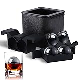 TINANA Crystal Clear Ice Ball Maker, 4 Cavity Large