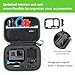 Carrying Case for GoPro Hero 13/12/11/10/9/8/7/6/5 Black and Accessories, HSU Protective Security Bag, Storage Solution for Adventurers-Upgraded Interior Foam