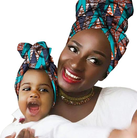 mommy and baby head wraps