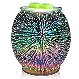 3D Fireworks Glass Electric Wax melt Warmer Wax