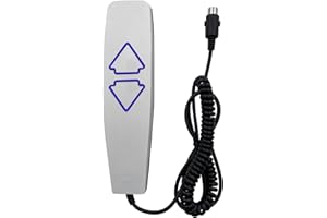 DLFEUE 2 Button 5 Pin Remote Hand Control with USB A C Ports and Backlight for Lift Chair Electric Sofa Power Recliner Parts Replacement Controller Handset