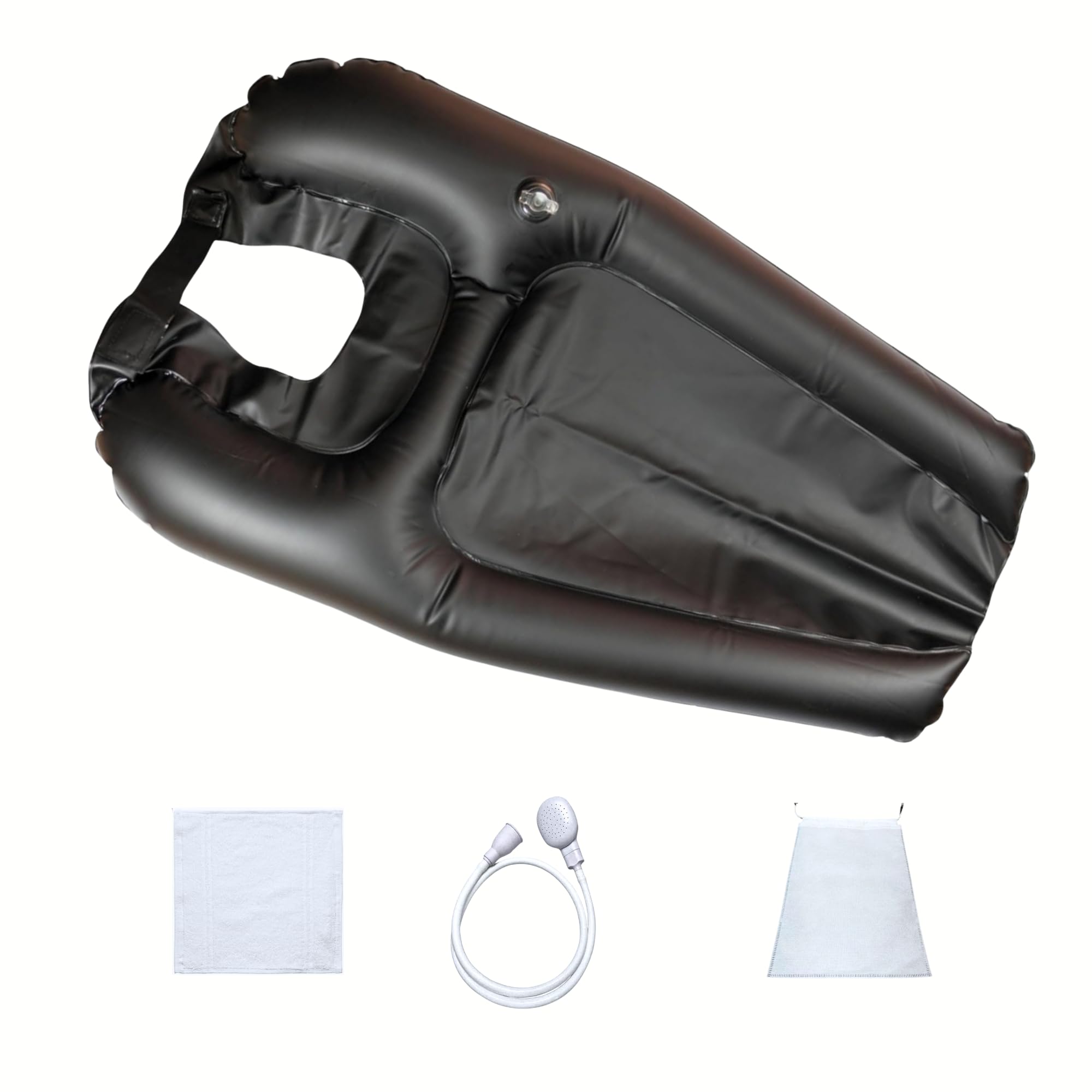 EURI | Large Portable Washbasin Set | Portable Home Washbasin | Portable Washbasin | Inflatable Washbasins | Washing the Head for Elderly People | Bedridden Washers |