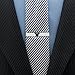 Disney Mickey Mouse Black Silhouette Tie Bar