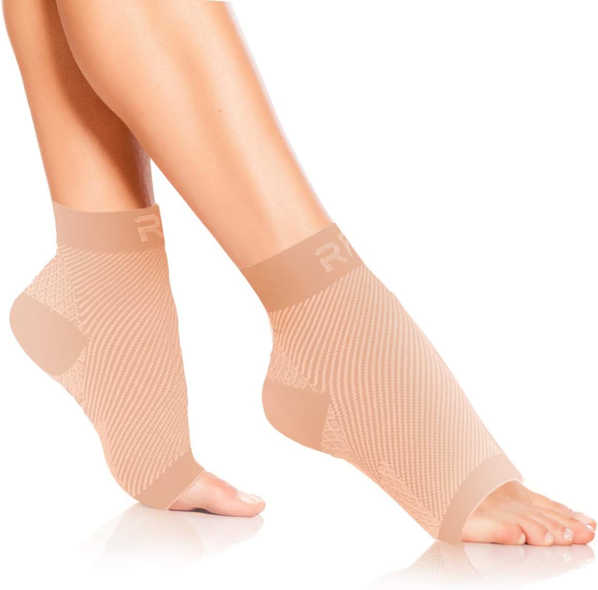 Plantar Fasciitis Foot Compression Sleeves for Injury Rehab & Joint Pain. Best Ankle Brace - Instant Relief & Support for Achilles Tendonitis, Fallen Arch, Heel Spurs, Swelling & Fatigue