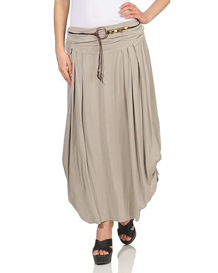 ZARMEXX Damen Maxirock Langer Sommerrock Rock für Business und Freizeit