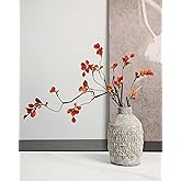 38.2’’ 5Pcs Artificial Leaf Branches Artificial Greenery Stems Faux Ficus Twig Plants Fake Leaf Spray Green Eucalyptus Branches for Home Office Wedding Vase Filler Decoration