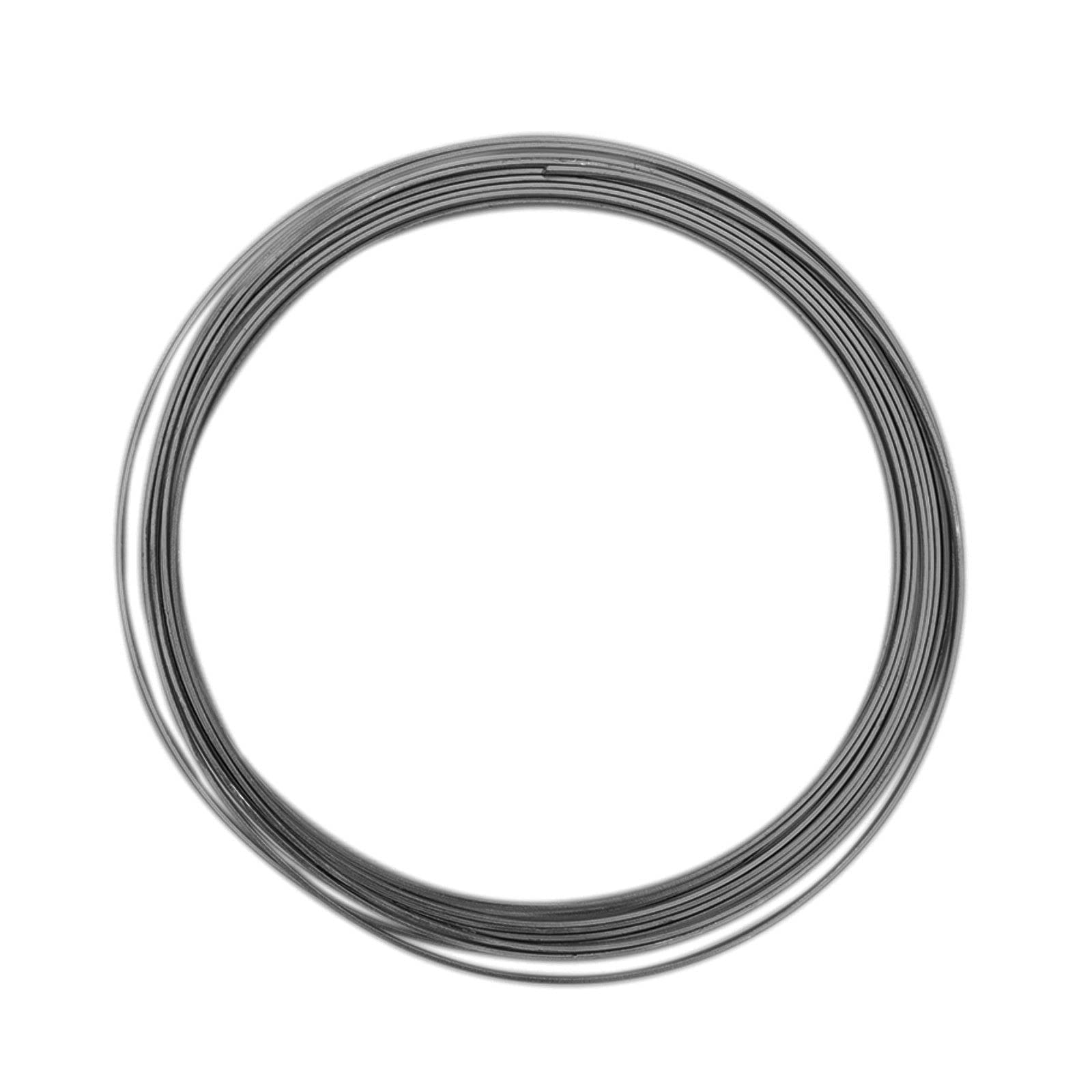 Vaessen Creative Aluminium Craft Wire Flat 0.2" (5 mm) x 0.04" (1 mm) x 0.14" (3,5 mm) Anthracite (Grey) - Flexible Metallic Wire for Crafting, Flower Arranging, Jewellery Making and Modelling