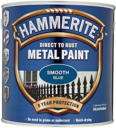 Hammerite Direct to Rust Metal Paint Smooth Blue 750ml