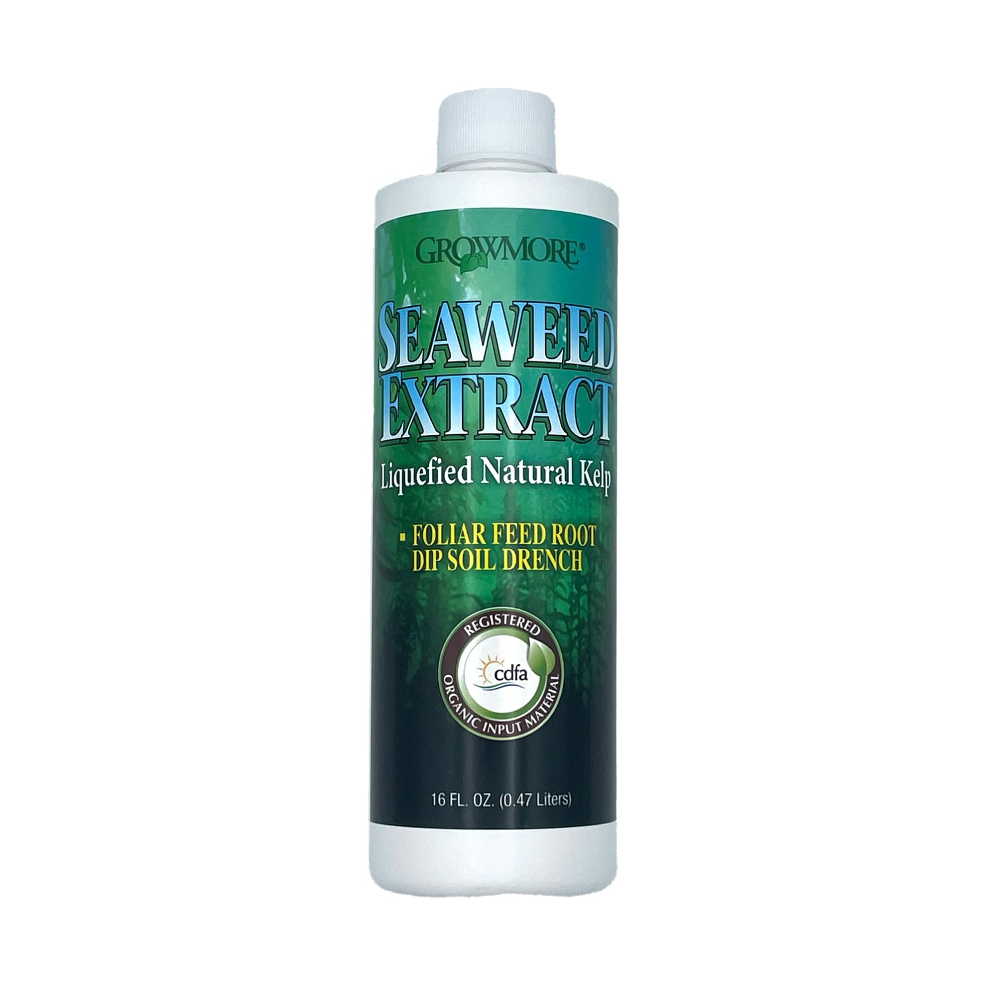 Photo 1 of Grow More Liquified Seaweed Extract Fertilizer for Plants - 16oz of Liquefied Natural Liquid Kelp Fertilizer - 11% Organic Kelp Plant Food for Transplant Protection & Root Development