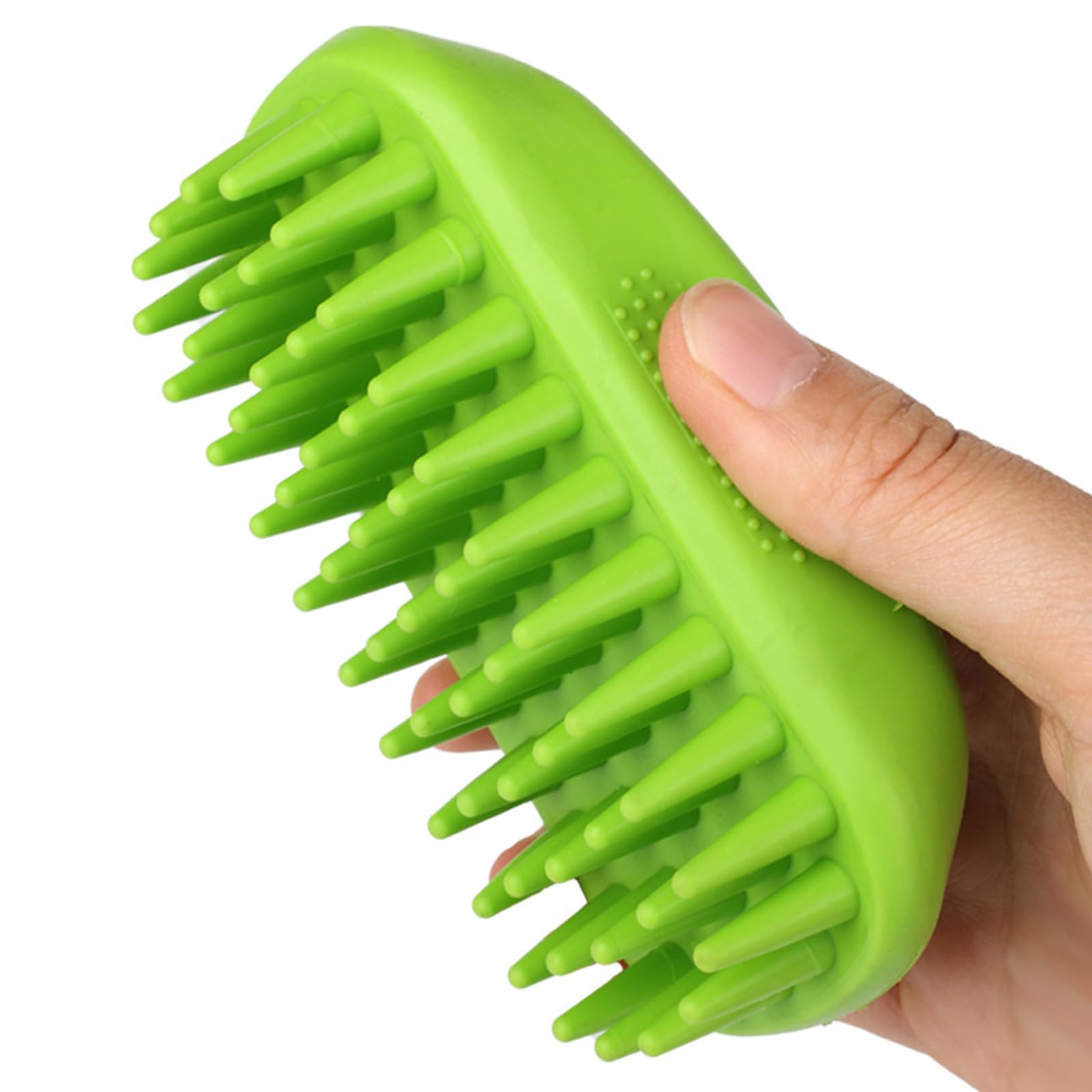 Photo 1 of Yintoper Dog Bath Brush, Pet Silicone Shampoo Brush, Rubber Shower Wash Curry Brush for Short Long Haired Dogs Cats Shedding Grooming and Massage, Pet Rubber Brush Removes Loose & Shed Fur