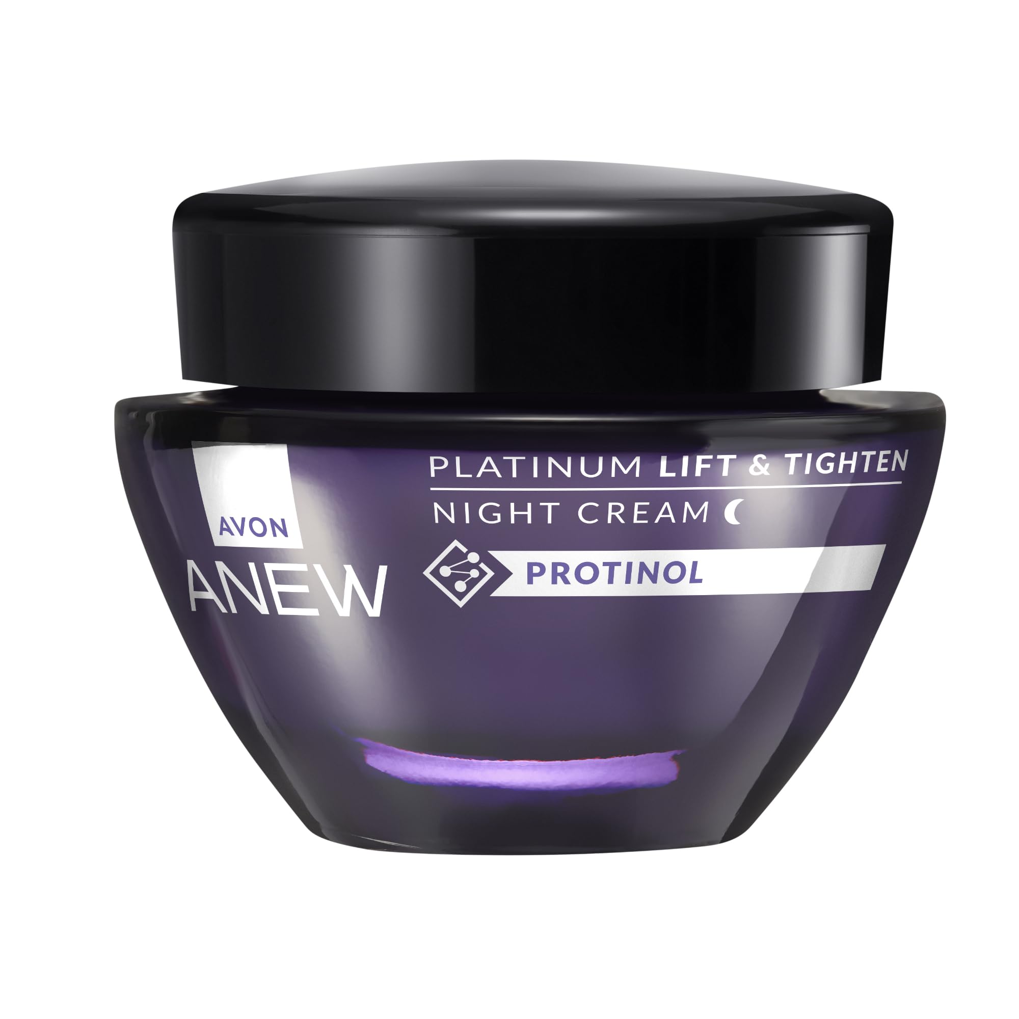 Avon Anew Platinum Lift & Tighten Night Cream 50ml, with Protinol™ Technology to Help Lift Skin, and Replenish the Look of Skin's Firmness, Moisture and Elasticity, Cruelty Free