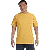Comfort Colors 6.1 oz. Ringspun Garment-Dyed T-Shirt, XL, Mustard